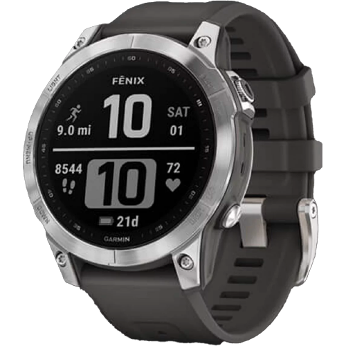 Garmin Fenix 7 Silver with Graphite Band (010-02540-00)
