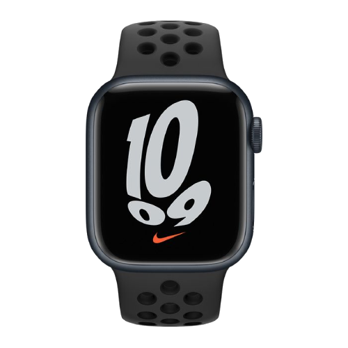 Apple Watch Nike Series 7 GPS 41mm Midnight Aluminium Case with Anthracite/Black Nike Sport Band (MKN43)
