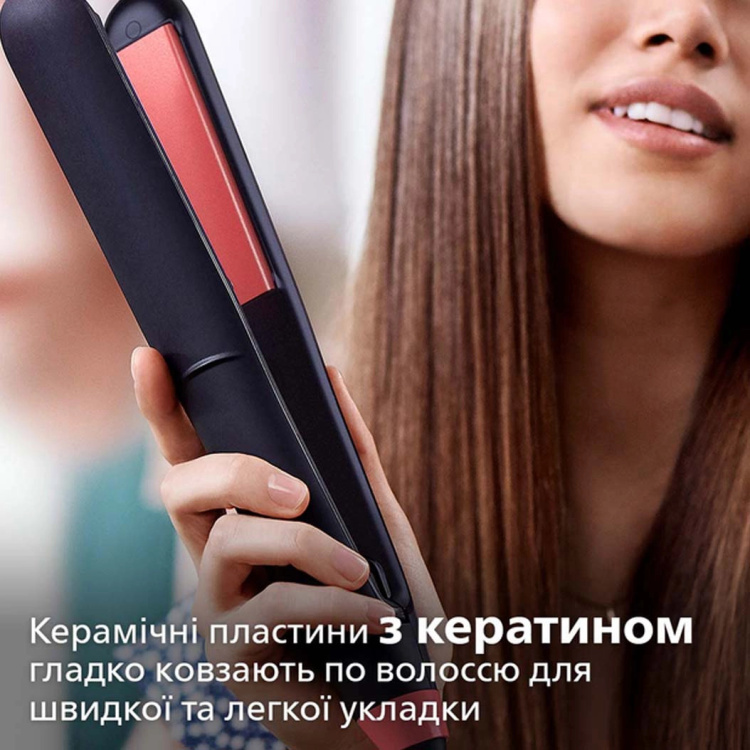 Выпрямитель для волос Philips Series 3000 (Black/Pink) (BHS376/00)