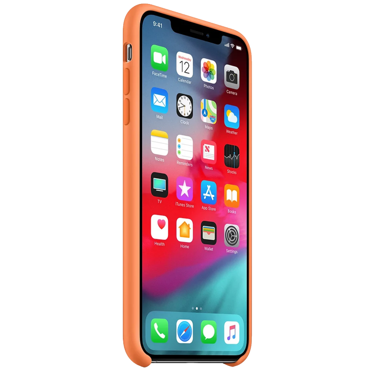 Чохол Smart Silicone Case для iPhone Xs Original (FoxConn) (Papaya)