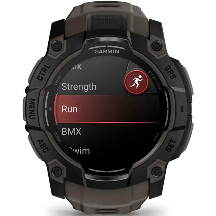 Garmin Instinct 3 50mm AMOLED Black with Charcoal Band (010-03020-00)