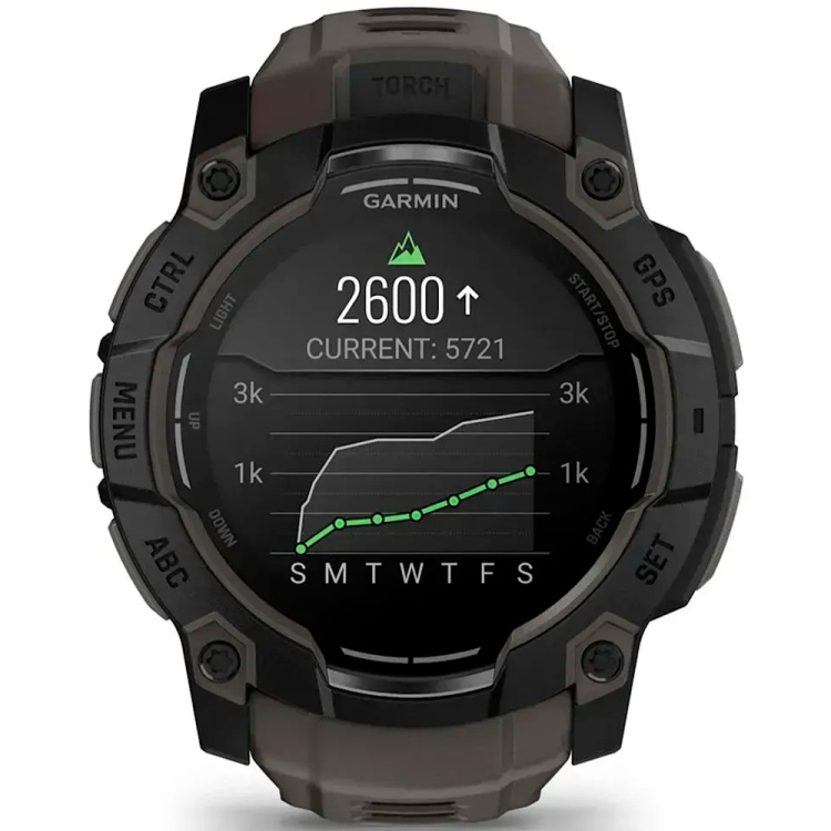 Garmin Instinct 3 50mm AMOLED Black with Charcoal Band (010-03020-00)
