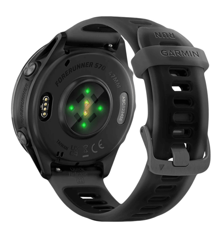 Garmin Forerunner 570 47mm Slate Gray Aluminum with Translucent Black/Black Band (010-02971-00)