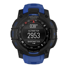 Garmin Instinct 3 45mm AMOLED Black with Bolt Blue/Black Band (010-02936-03)