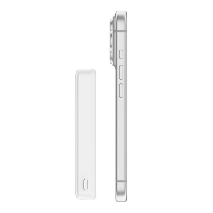 Зарядний пристрій Power Bank Belkin 10000мАh, 20W/Qi2 7.5W, Slim Magnetic (White) (BPD015HQWH) Зарядний пристрій Power Bank Belkin 10000мАh, 20W/Qi2 7.5W, Slim Magnetic (White) (BPD015HQWH)