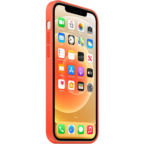 Чохол Silicone Case для iPhone 12/12 Pro (FoxConn) (Electric Orange)