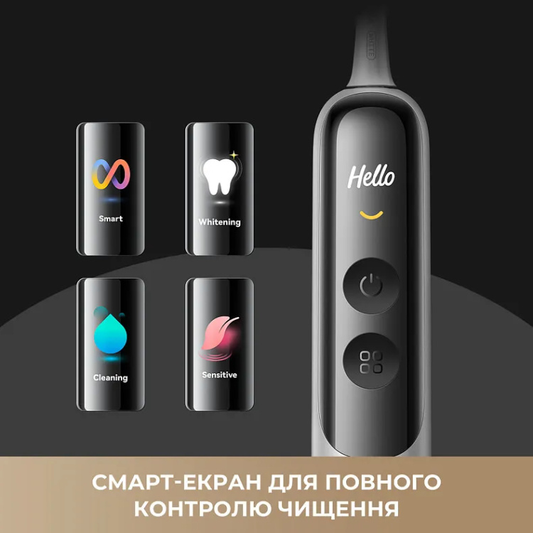 Зубна електрощітка Mova Fresh 20 (Sensus Black) (ATS25B-BK)