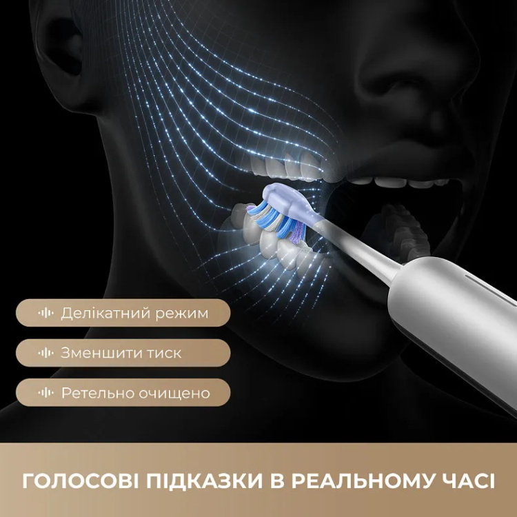 Зубна електрощітка Mova Fresh 20 (Sensus Black) (ATS25B-BK)