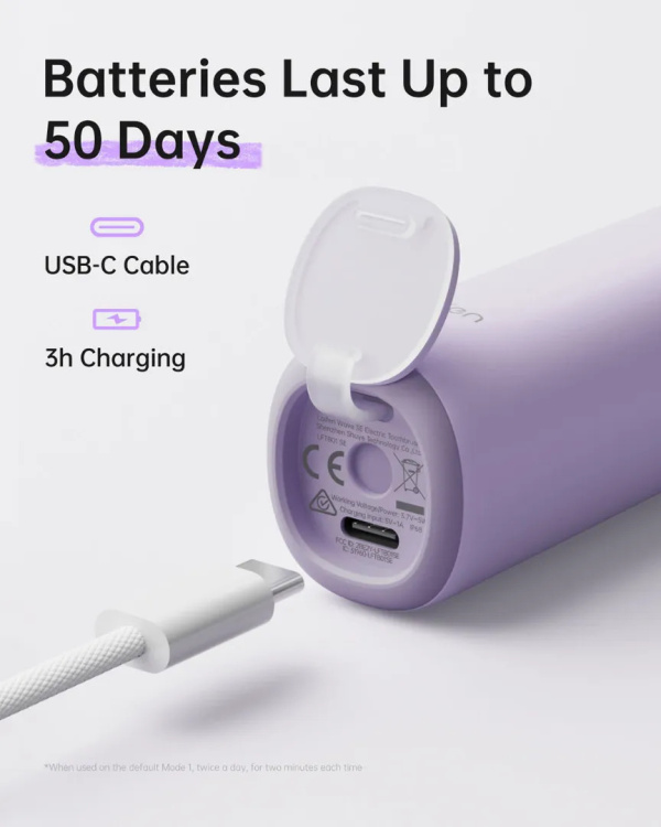 Зубна електрощітка Laifen Wave SE (Purple) (1TB31-Q-EU-PU-001)