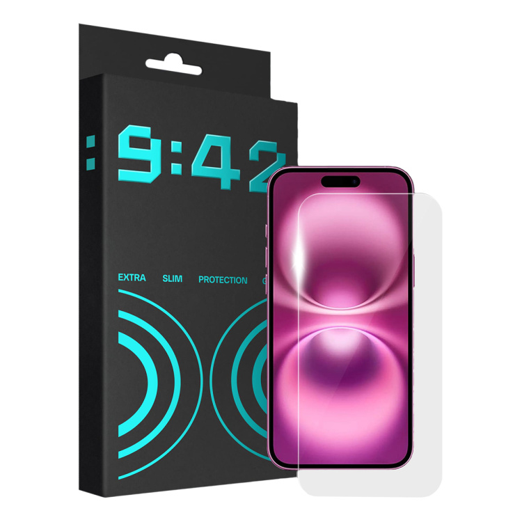 Захисне скло 9:42 Slim для iPhone 16 Plus/15 Plus Захисне скло 9:42 Slim для iPhone 16 Plus/15 Plus