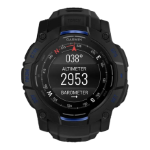 Garmin Instinct 3 50mm AMOLED Black with Black/Bolt Blue Band (010-03020-03)