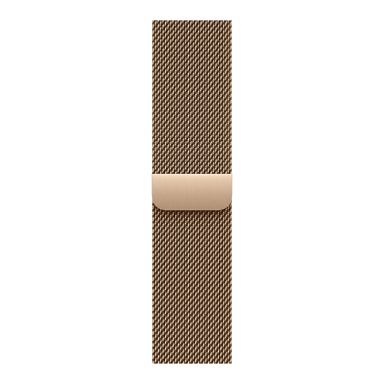 Apple Watch Series 11 46mm Gold Titanium Case with Gold Milanese Loop - M/L