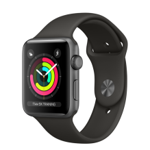 Apple Watch 42mm Series 3 GPS Space Gray Aluminum Case with Gray Sport Band (MR362) 