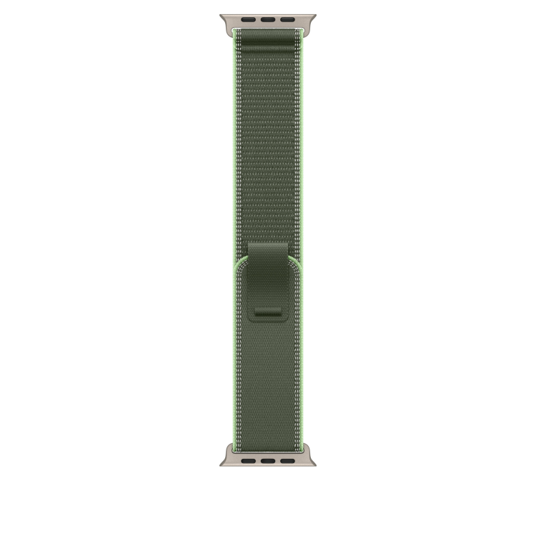 Ремінець Apple Trail Loop Band для Apple Watch 44/45/46/49mm Green/Neon Natural Titanium - S/M Ремінець Apple Trail Loop Band для Apple Watch 44/45/46/49mm Green/Neon Natural Titanium - S/M