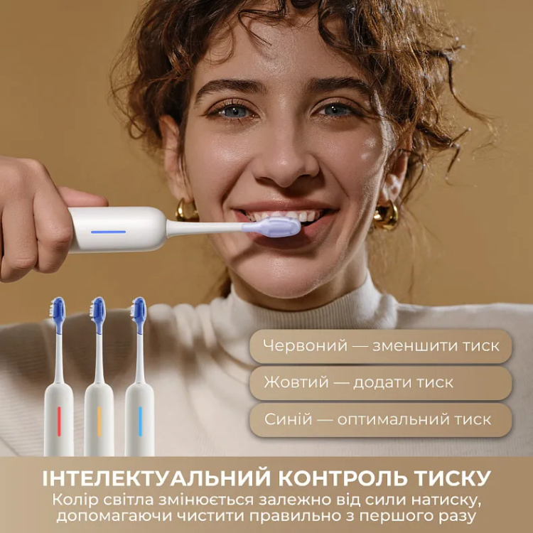 Зубна електрощітка Mova Fresh 20 (Sensus White) (ATS25B-WH)