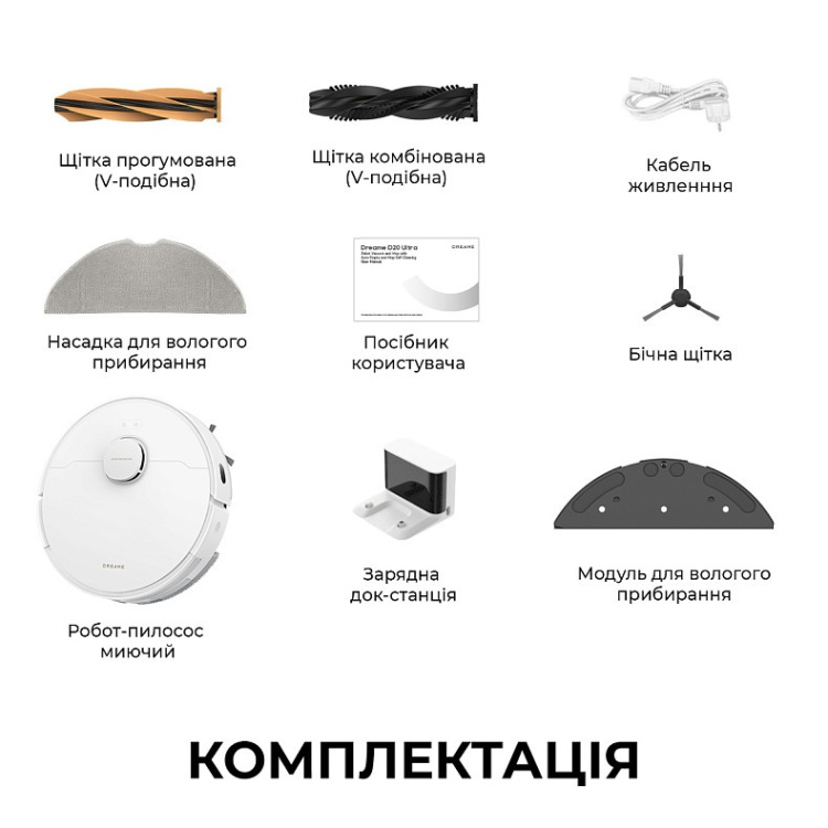 Робот-пылесос Dreame Bot D20 White (RLD35GA) (EU)