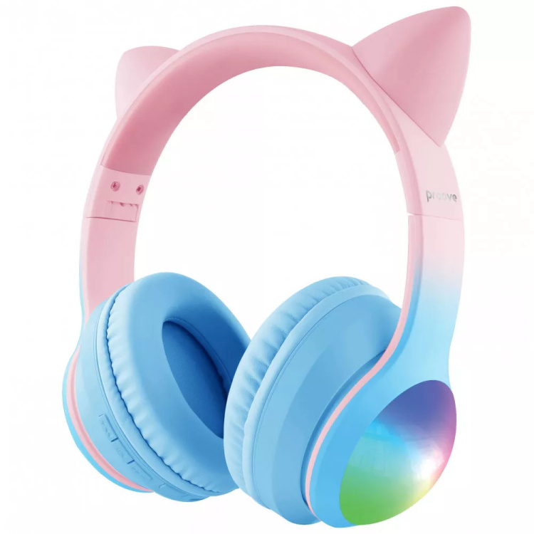 Наушники Proove Kids LumiCat (APP) Blue/Pink