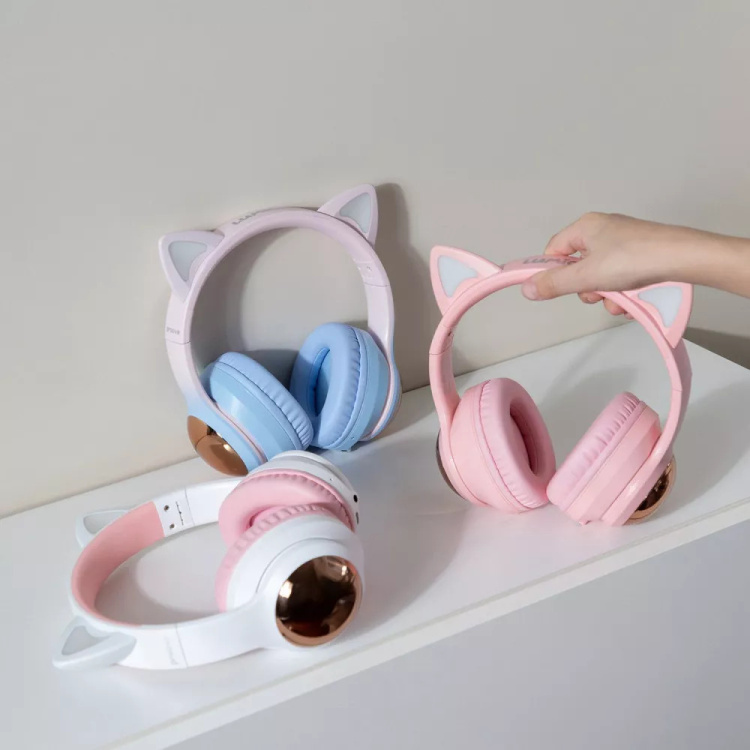 Наушники Proove Kids LumiCat (APP) Blue/Pink