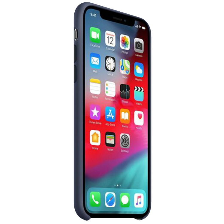 Чехол Smart Silicone Case для iPhone Xs Original (FoxConn) (Midnight Blue)