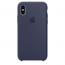 Чохол Smart Silicone Case для iPhone Xs Original (FoxConn) (Midnight Blue)