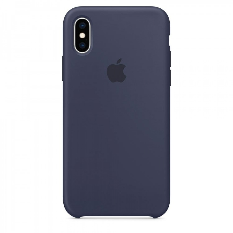 Чехол Smart Silicone Case для iPhone Xs Original (FoxConn) (Midnight Blue)