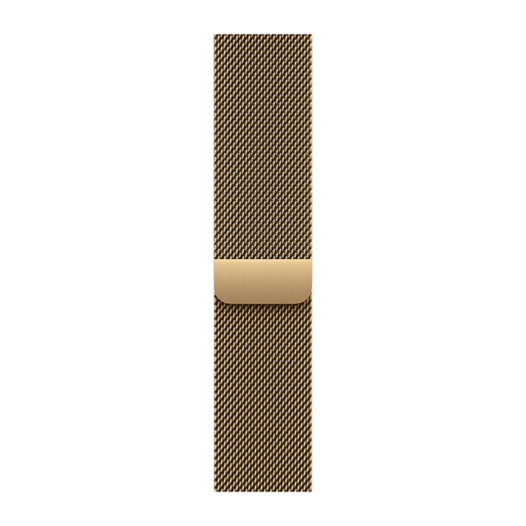 Apple Watch Series 12 GPS+LTE, 46mm Radiant Gold Titanium Case with Radiant Gold Milanese Loop - S/M
