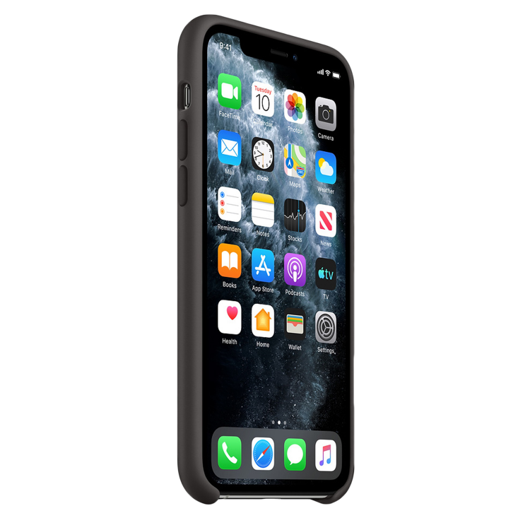 Чехол Smart Silicone Case для iPhone 11 Pro Max Original (FoxConn) (Black)