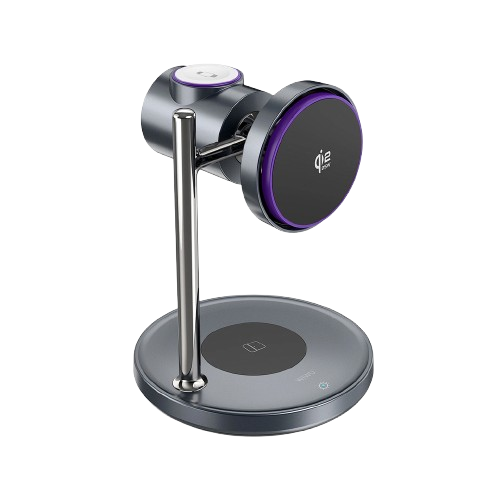 Беспроводная зарядка WiWU Wi-W041 3-in-1 Magnetic Wireless Charger (6977703659542)