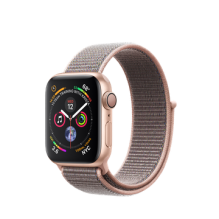 Apple Watch Series 4 GPS 40mm Gold Aluminum Case with Pink Sand Sport Loop (MU692)