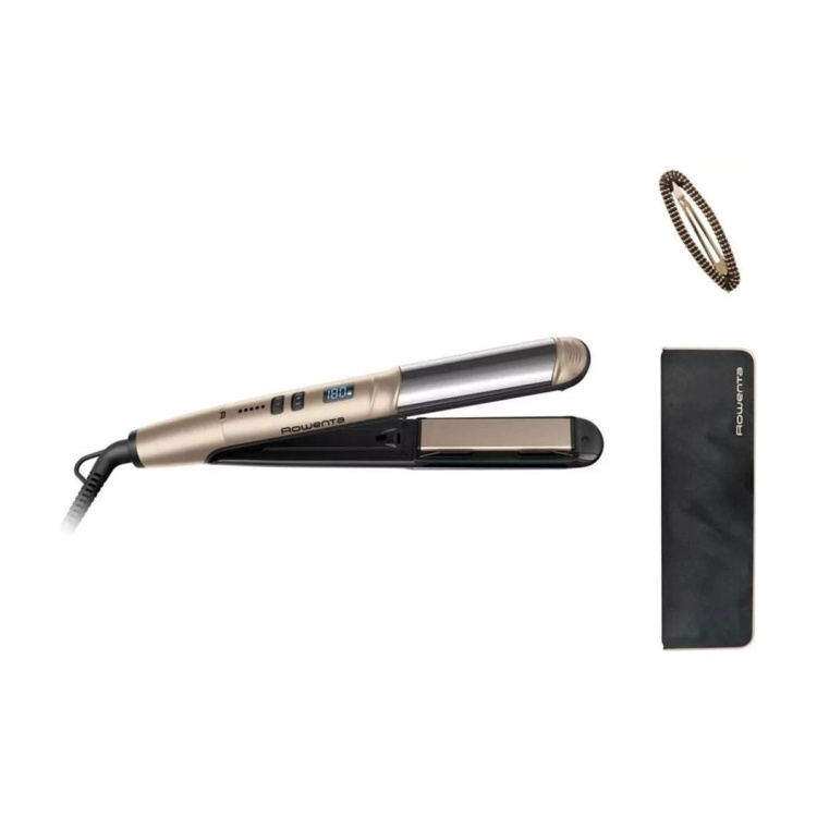 Выпрямитель Rowenta Glam & Shine 2в1 (Gold) (SF4641F0)