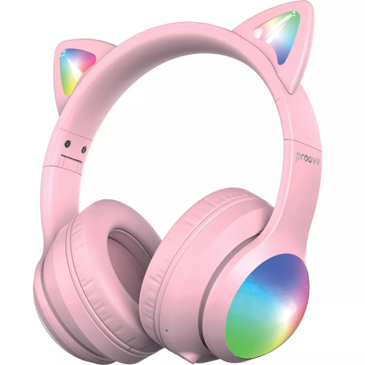 Наушники Proove Kids LumiCat (APP) Pink