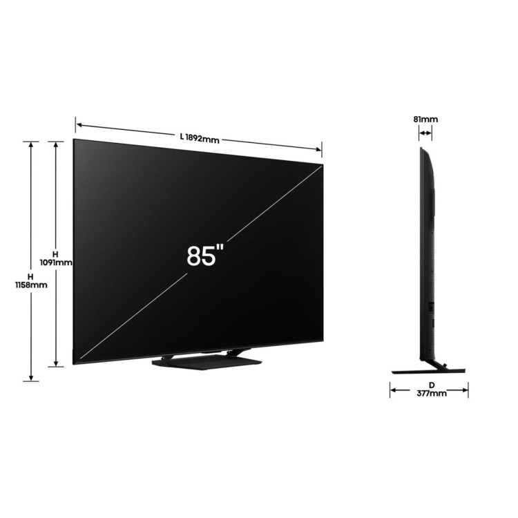 Телевізор 85 Hisense 85U7Q PRO (EU)