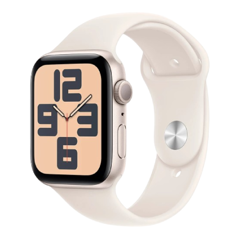 Apple Watch Series SE 2024 GPS 44mm Starlight Aluminium Case with Starlight Sport Band - S/M (MXEU3) бу
