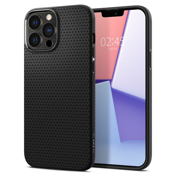 Чохол Spigen для iPhone 13 Pro Max Liquid Air Series (Black)