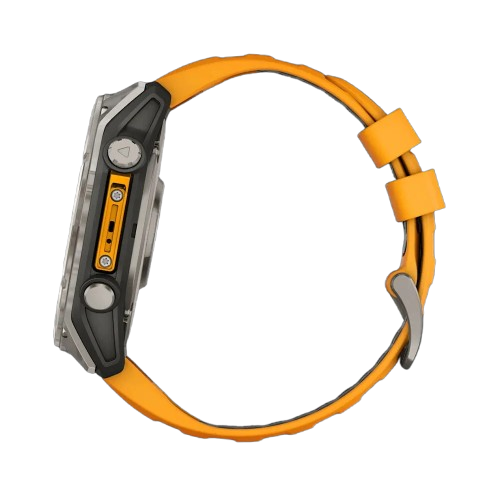 Garmin Fenix 8 51mm AMOLED Sapphire Titanium with Spark Orange/Graphite Silicone Band (010-02905-10/11)