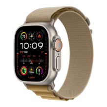 Apple Watch Ultra 2 49mm Natural Titanium Case with Tan Alpine Loop (MX4H3) (Large) 2024