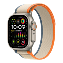 Apple Watch Ultra 2 49mm Titanium Case with Orange/Beige Trail Loop (M/L) (MRF23) бу (Як Новий)