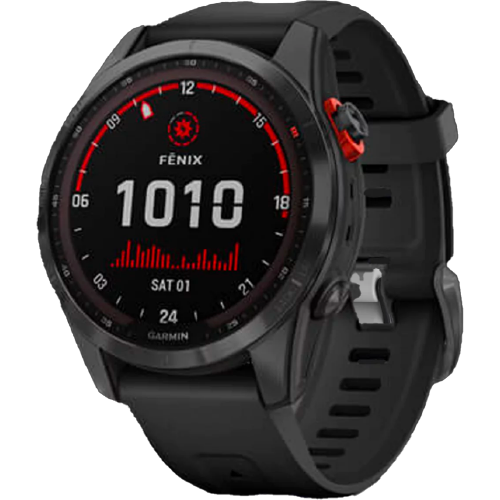 Garmin Fenix 7S Solar Slate Gray with Black Band (010-02539-13)