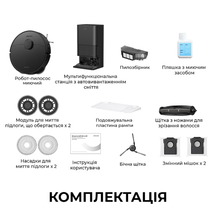Робот-пылесос Dreame Bot L40 Ultra CE Black (RLD52SE-Bl) (EU)