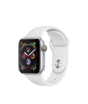 Apple Watch Series 4 GPS 40mm Silver Aluminum Case with White Sport Band (MU642) Apple Watch Series 4 GPS 40mm Silver Aluminum Case with White Sport Band (MU642)