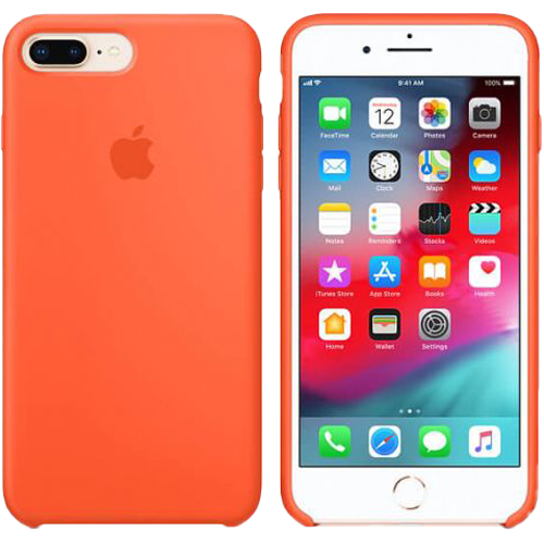 Чехол Smart Silicone Case для iPhone 7+/8+ Original (FoxConn) (Spicy Orange)