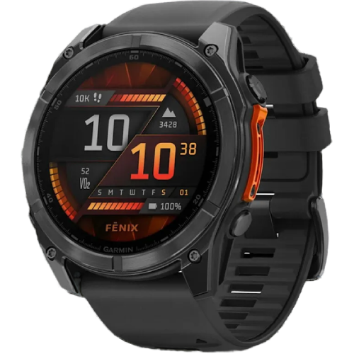 Garmin Fenix 8 51mm AMOLED Slate Gray with Black Silicone Band (010-02905-00)