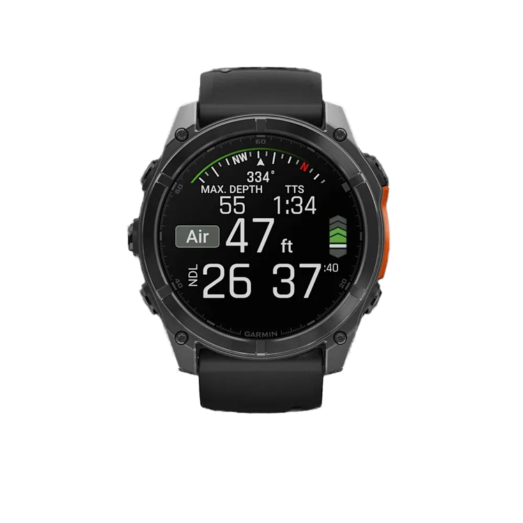 Garmin Fenix 8 51mm AMOLED Slate Gray with Black Silicone Band (010-02905-00)