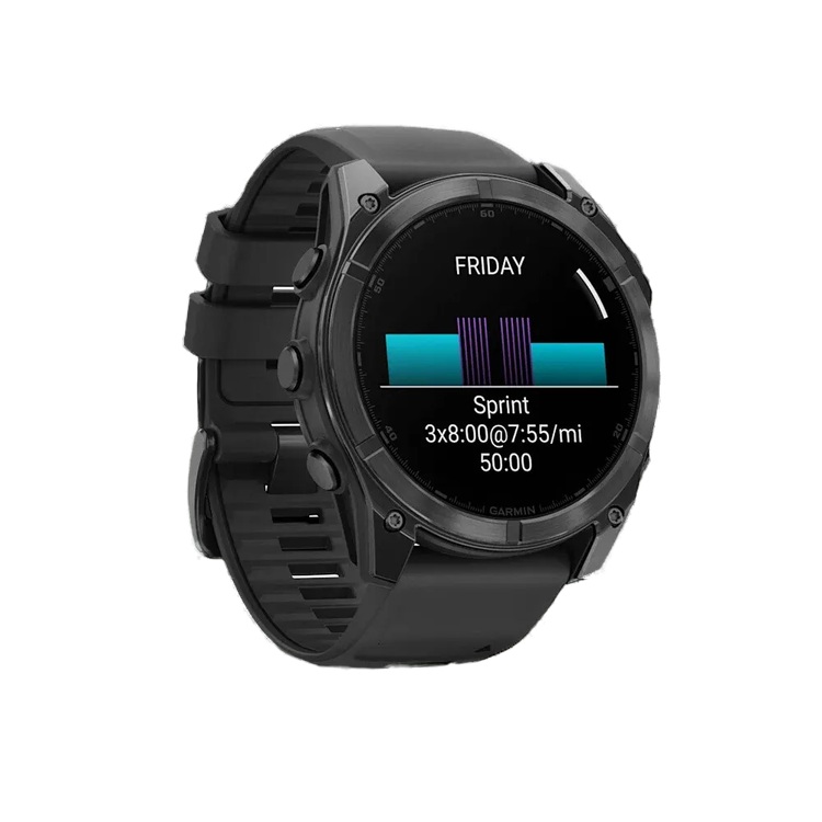 Garmin Fenix 8 51mm AMOLED Slate Gray with Black Silicone Band (010-02905-00)