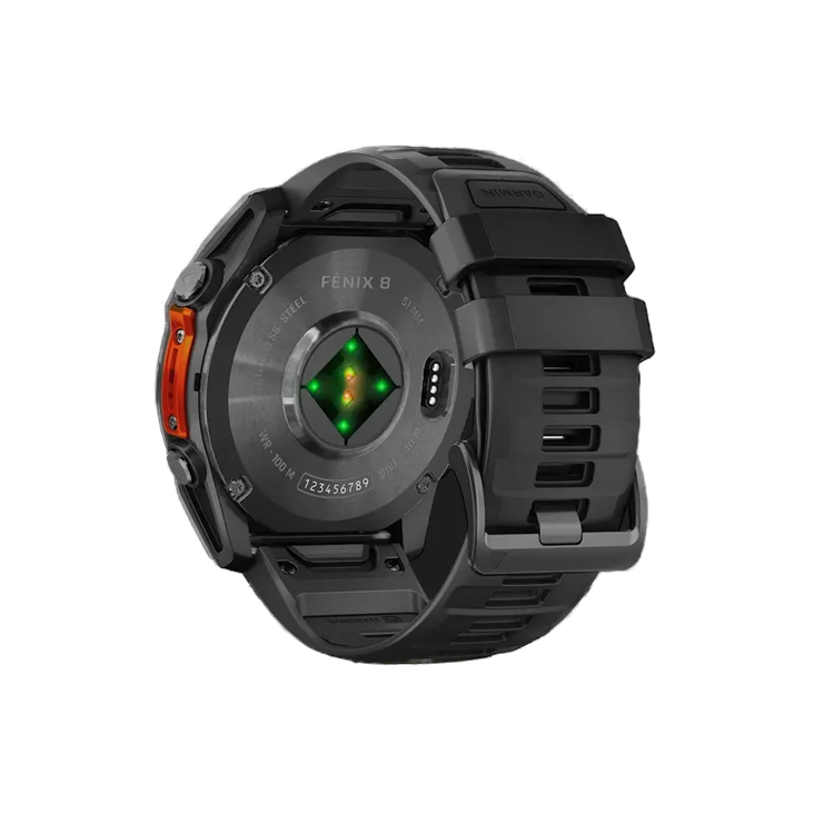 Garmin Fenix 8 51mm AMOLED Slate Gray with Black Silicone Band (010-02905-00)