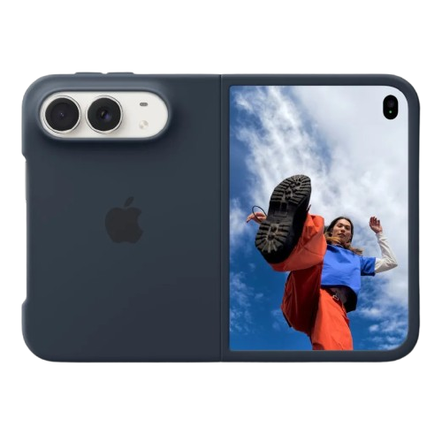 Чехол Apple Silicone Case для iPhone Duo Navy Blue (MKR84)