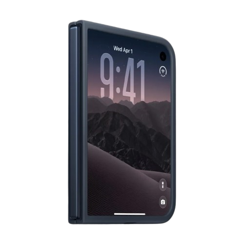 Чехол Apple Silicone Case для iPhone Duo Navy Blue (MKR84)