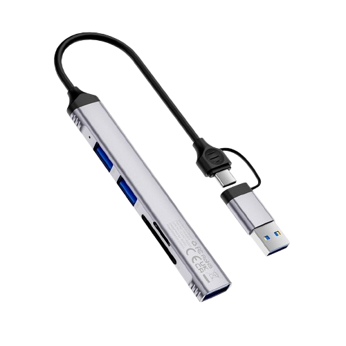 Адаптер WIWU ZOLO 5 in 1 USB-C/USB-A HUB Wi-HB003 (6976975619353)