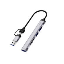 Адаптер WIWU ZOLO 5 in 1 USB-C/USB-A HUB Wi-HB003 (6976975619353)