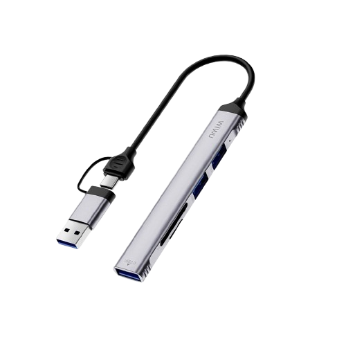 Адаптер WIWU ZOLO 5 in 1 USB-C/USB-A HUB Wi-HB003 (6976975619353)